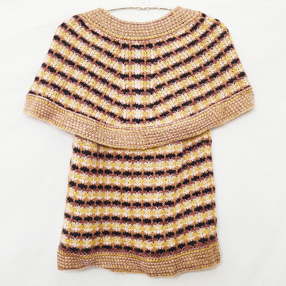 Vintage RARE Missoni Silk, Wool &  Mohair Cape Sweater